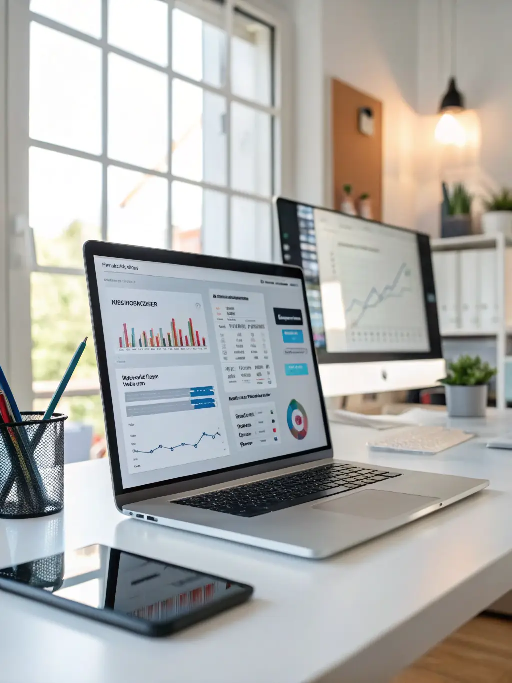An illustration of an AI agent interface managing multiple workflows on a dashboard, demonstrating the automation capabilities of AI agents.